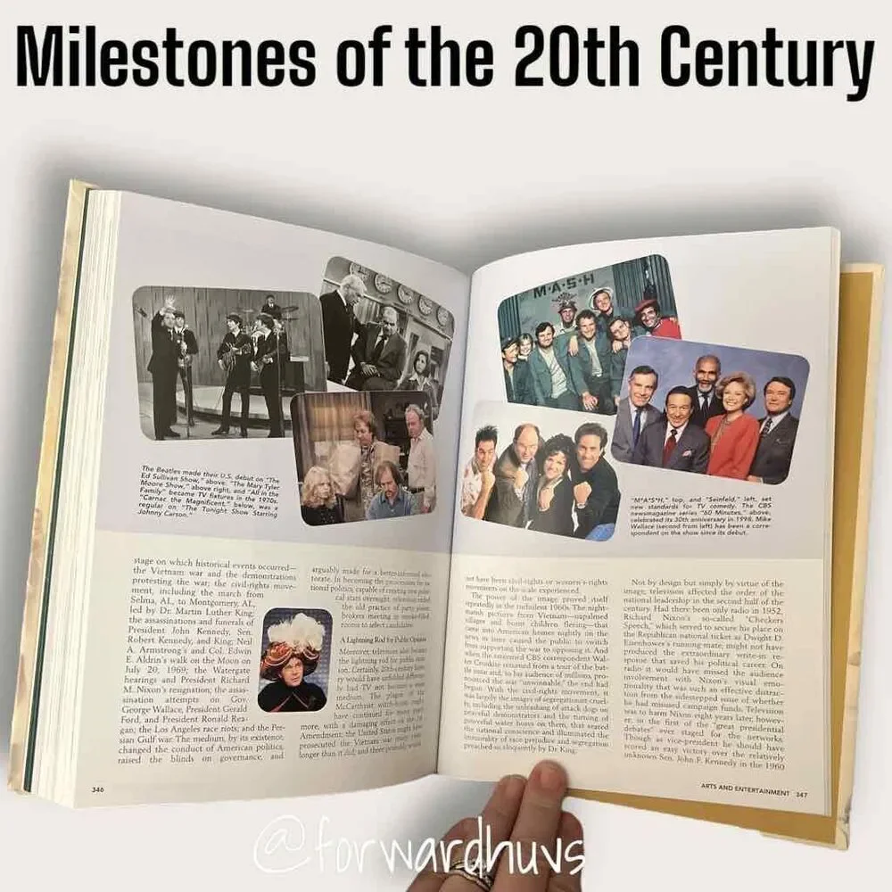 Milestones of the 20th Century Hardcover Book
